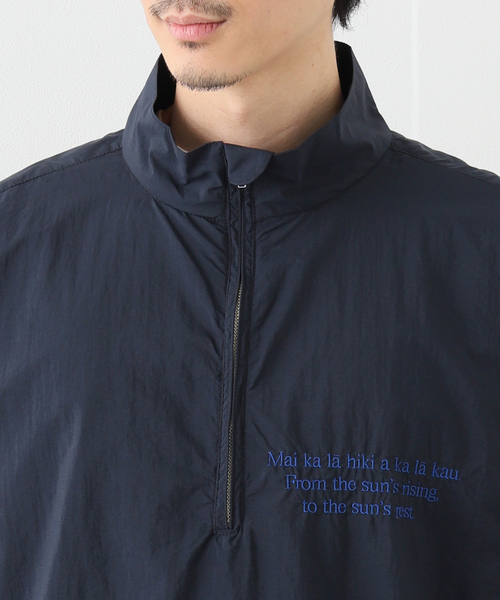 SALVAGE PUBLIC(サルベージパブリック)の「【SALVAGE PUBLIC / サルベージパブリック】Nylon Standneck Shirt(その他トップス・メンズ・ネイビー/グリーン・MEDIUM/LARGE)」の16枚目の写真