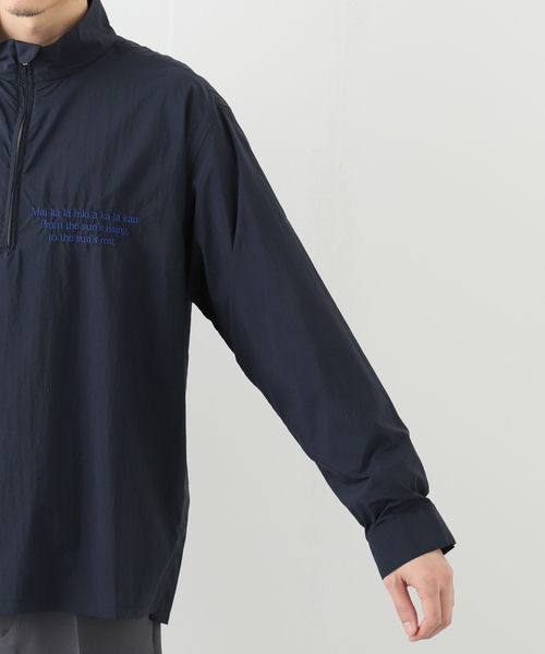 SALVAGE PUBLIC(サルベージパブリック)の「【SALVAGE PUBLIC / サルベージパブリック】Nylon Standneck Shirt(その他トップス・メンズ・ネイビー/グリーン・MEDIUM/LARGE)」の8枚目の写真