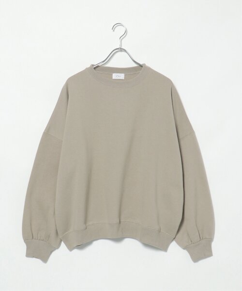 notch.（ノッチ）の「裏起毛クルーネックスウェット（スウェット・レディース・ホワイト/ライトグレー/ブラック/オリーブ/ブルー系・M）」の4枚目の写真