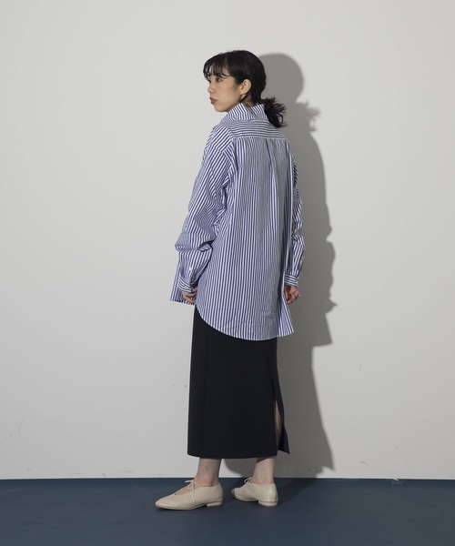 Couleur Meler（クルールメリー）の「Couleur Meler sakasa　2way stand collar shirts（シャツ/ブラウス・メンズ・ブルー系その他/グリーン系その他・MEDIUM/LARGE）」の20枚目の写真