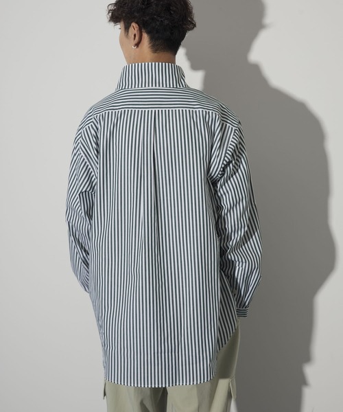 Couleur Meler（クルールメリー）の「Couleur Meler sakasa　2way stand collar shirts（シャツ/ブラウス・メンズ・ブルー系その他/グリーン系その他・MEDIUM/LARGE）」の22枚目の写真