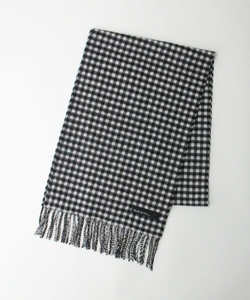 green label relaxing(グリーンレーベルリラクシング)の「ガンクラブ チェック マフラー(マフラー・メンズ・モカ/ロイヤルブルー/ブラック・FREE)」の4枚目の写真