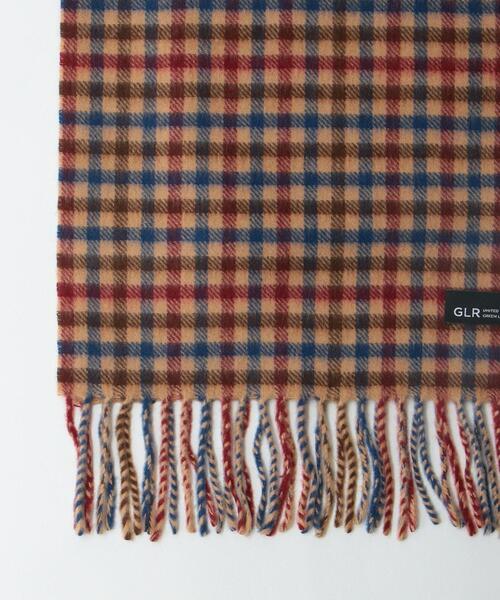 green label relaxing(グリーンレーベルリラクシング)の「ガンクラブ チェック マフラー(マフラー・メンズ・モカ/ロイヤルブルー/ブラック・FREE)」の6枚目の写真