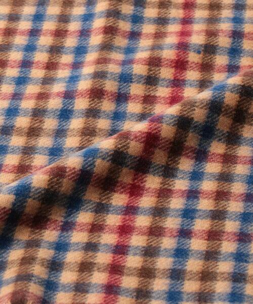 green label relaxing(グリーンレーベルリラクシング)の「ガンクラブ チェック マフラー(マフラー・メンズ・モカ/ロイヤルブルー/ブラック・FREE)」の8枚目の写真