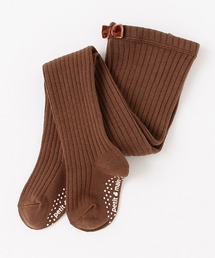 ウール混リブタイツ