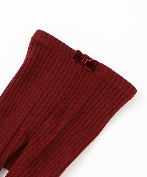 petit main(プティマイン)の「ウール混リブタイツ(ソックス/靴下・キッズ・レッド/ブラック/オフホワイト/モカ/ラベンダー・120cm/80cm/100cm/90cm/130cm/110cm)」の7枚目の写真