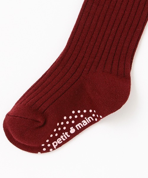 petit main(プティマイン)の「ウール混リブタイツ(ソックス/靴下・キッズ・レッド/ブラック/オフホワイト/モカ/ラベンダー・120cm/80cm/100cm/90cm/130cm/110cm)」の8枚目の写真