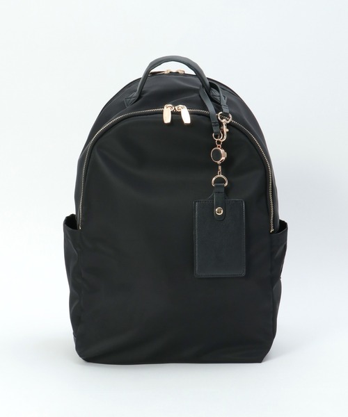 ikka(イッカ)の「撥水ナイロンPCリュック(バックパック/リュック・レディース・ブラック/グレー/グリーン/ライトグレー/ブルー・FREE)」の7枚目の写真