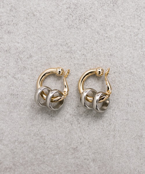 mystic（ミスティック）の「[otonamystic]Line upイヤリング（イヤリング・レディース・ゴールド・ONE SIZE）」の2枚目の写真