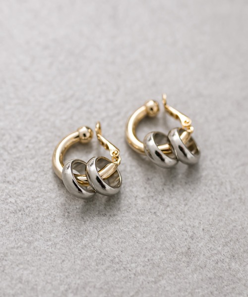 mystic（ミスティック）の「[otonamystic]Line upイヤリング（イヤリング・レディース・ゴールド・ONE SIZE）」の3枚目の写真