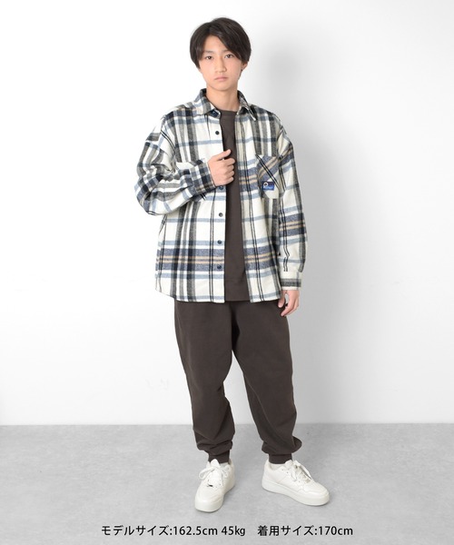 GLAZOS（グラソス）の「[テーパード]裏毛・ピグメントイージーパンツ（その他パンツ・キッズ・エンジ/チャコールグレー/ブルー・150cm/160cm/140cm/170cm）」の16枚目の写真