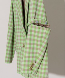 MAISON SPECIAL｜2way Checkered Ribbon Puffer Jacket