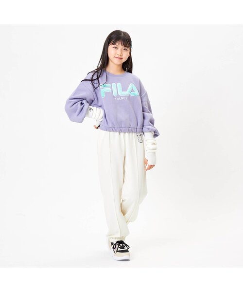 FILA（フィラ）の「FILAタイダイロゴトレーナー（スウェット・キッズ・ラベンダー/チャコール/オフホワイト・XX-SMALL/X-SMALL/SMALL/MEDIUM）」の15枚目の写真