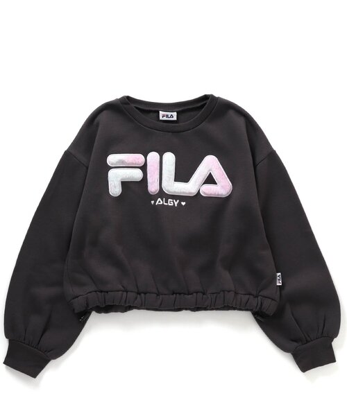 FILA（フィラ）の「FILAタイダイロゴトレーナー（スウェット・キッズ・ラベンダー/チャコール/オフホワイト・XX-SMALL/X-SMALL/SMALL/MEDIUM）」の5枚目の写真