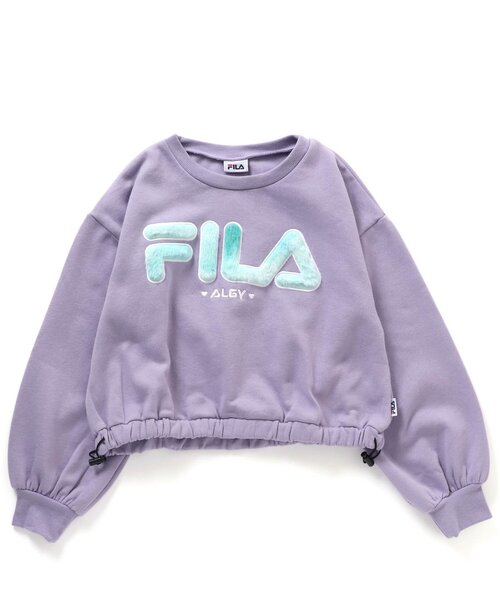 FILA（フィラ）の「FILAタイダイロゴトレーナー（スウェット・キッズ・ラベンダー/チャコール/オフホワイト・XX-SMALL/X-SMALL/SMALL/MEDIUM）」の8枚目の写真