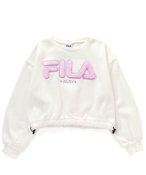 FILA（フィラ）の「FILAタイダイロゴトレーナー（スウェット・キッズ・ラベンダー/チャコール/オフホワイト・XX-SMALL/X-SMALL/SMALL/MEDIUM）」の16枚目の写真