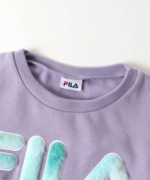 FILA（フィラ）の「FILAタイダイロゴトレーナー（スウェット・キッズ・ラベンダー/チャコール/オフホワイト・XX-SMALL/X-SMALL/SMALL/MEDIUM）」の6枚目の写真