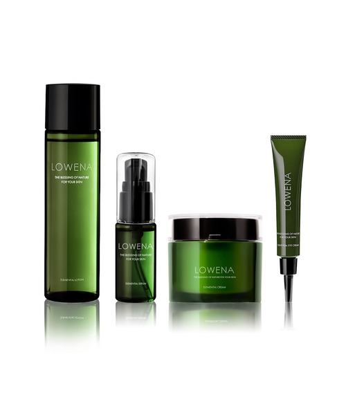 LOWENA スキンケアセット4点セット ロウェナ 4点セット ローション ＆ クリーム ＆ セラム ＆ アイ