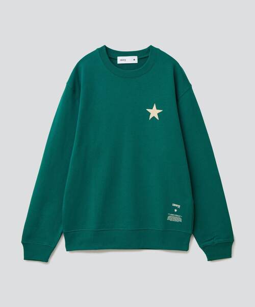 CONVERSE TOKYO(コンバーストウキョウ)の「ワンポイントスタースウェット(スウェット・メンズ・ブラック/ホワイト/ブルー/グリーン・SMALL/MEDIUM)」の4枚目の写真
