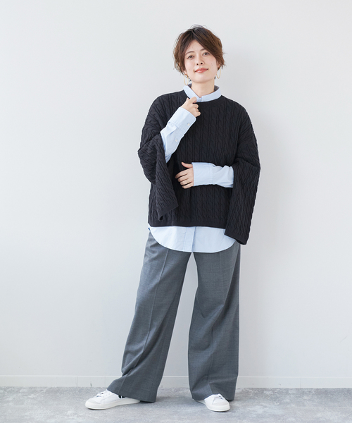 plage（プラージュ）の「les Tendre PEGASUS ALAN プルオーバー（ニット/セーター・レディース・イエロー/ネイビー・FREE）」の3枚目の写真