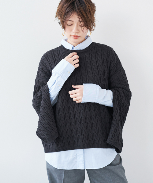 plage（プラージュ）の「les Tendre PEGASUS ALAN プルオーバー（ニット/セーター・レディース・イエロー/ネイビー・FREE）」の5枚目の写真