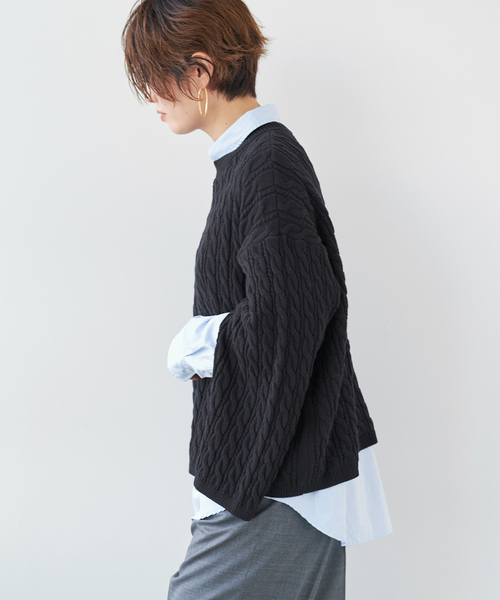 plage（プラージュ）の「les Tendre PEGASUS ALAN プルオーバー（ニット/セーター・レディース・イエロー/ネイビー・FREE）」の8枚目の写真