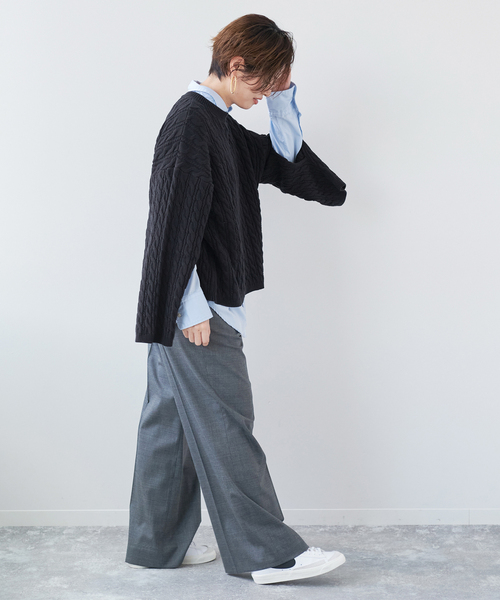 plage（プラージュ）の「les Tendre PEGASUS ALAN プルオーバー（ニット/セーター・レディース・イエロー/ネイビー・FREE）」の10枚目の写真