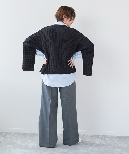 plage（プラージュ）の「les Tendre PEGASUS ALAN プルオーバー（ニット/セーター・レディース・イエロー/ネイビー・FREE）」の11枚目の写真