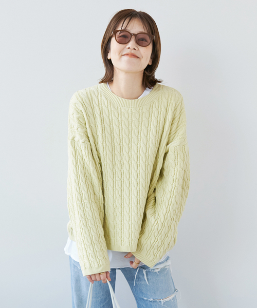 plage（プラージュ）の「les Tendre PEGASUS ALAN プルオーバー（ニット/セーター・レディース・イエロー/ネイビー・FREE）」の18枚目の写真