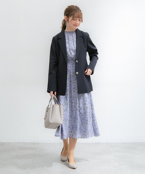 Honeys(ハニーズ)の「シングル釦ゆるテーラード(テーラードジャケット・レディース・ベージュ/ブラック/ネイビー系/サックスブルー系/ネイビー・LL/L/S/M)」の18枚目の写真