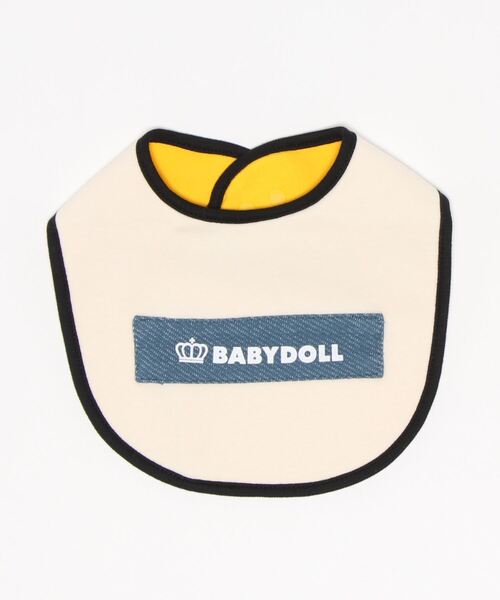 BABYDOLL(ベビードール)の「リバーシブルスタイ 7964(スタイ/よだれかけ・レディース・ホワイト系1/レッド/ベージュ/ホワイト系2/ピンク系その他7/ターコイズブルー/グリーン系その他7/フューシャピンク/ブラック/ベビーピンク/ホワイト・F)」の4枚目の写真