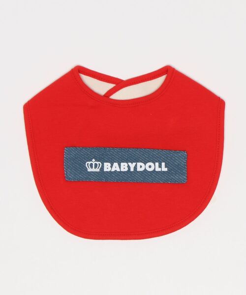 BABYDOLL(ベビードール)の「リバーシブルスタイ 7964(スタイ/よだれかけ・レディース・ホワイト系1/レッド/ベージュ/ホワイト系2/ピンク系その他7/ターコイズブルー/グリーン系その他7/フューシャピンク/ブラック/ベビーピンク/ホワイト・F)」の1枚目の写真