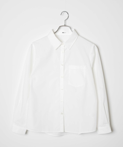 WEGO（ウィゴー）の「WEGO/スクールシャツ（シャツ/ブラウス・レディース・ホワイト/サックスブルー・SMALL/MEDIUM/LARGE）」の13枚目の写真