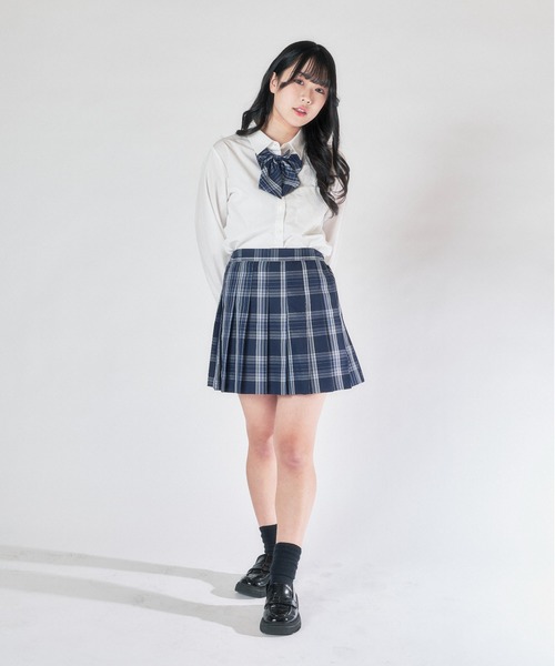 WEGO（ウィゴー）の「WEGO/スクールシャツ（シャツ/ブラウス・レディース・ホワイト/サックスブルー・SMALL/MEDIUM/LARGE）」の11枚目の写真