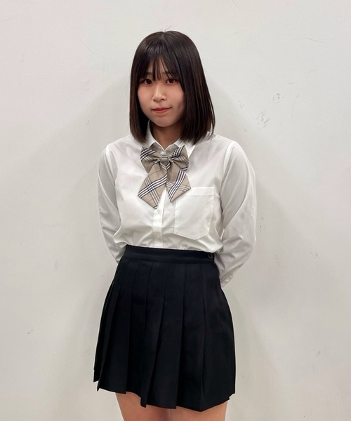 WEGO（ウィゴー）の「WEGO/スクールシャツ（シャツ/ブラウス・レディース・ホワイト/サックスブルー・SMALL/MEDIUM/LARGE）」の12枚目の写真