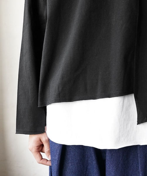MinoriTY(マイノリティ)の「レイヤードロンT クロップドロンT×ノースリーブアンサンブル (Tシャツ/カットソー・メンズ・グレー/ブラック/ホワイト・M/L)」の20枚目の写真