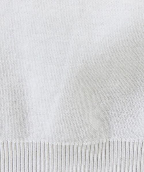 gicipi(ジチピ)の「<gicipi> コットン CALAMARO モックネック ニット カットソー(Tシャツ/カットソー・メンズ・ネイビー/ホワイト/ケリー・L/M)」の17枚目の写真