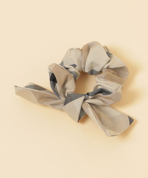 CB CRESTBRIDGE（シービークレストブリッジ）の「クレストブリッジチェックリボンシュシュ（シュシュ・レディース・ブルー系その他7/ライトベージュ・FREE）」の5枚目の写真