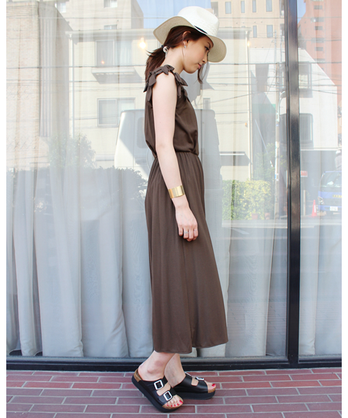 KIKKA THE DIARY OF（キッカ　ザ　ダイアリー　オブ）の「ｼﾞｬｰｼﾞｰﾘﾎﾞﾝJPS（サロペット/オーバーオール・レディース・ブラック/グレー/カーキ/オレンジ・38）」の11枚目の写真