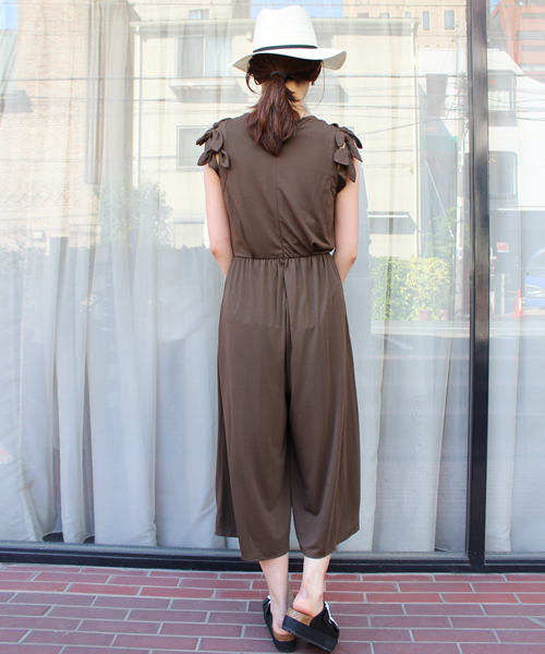 KIKKA THE DIARY OF（キッカ　ザ　ダイアリー　オブ）の「ｼﾞｬｰｼﾞｰﾘﾎﾞﾝJPS（サロペット/オーバーオール・レディース・ブラック/グレー/カーキ/オレンジ・38）」の10枚目の写真