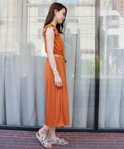 KIKKA THE DIARY OF（キッカ　ザ　ダイアリー　オブ）の「ｼﾞｬｰｼﾞｰﾘﾎﾞﾝJPS（サロペット/オーバーオール・レディース・ブラック/グレー/カーキ/オレンジ・38）」の8枚目の写真