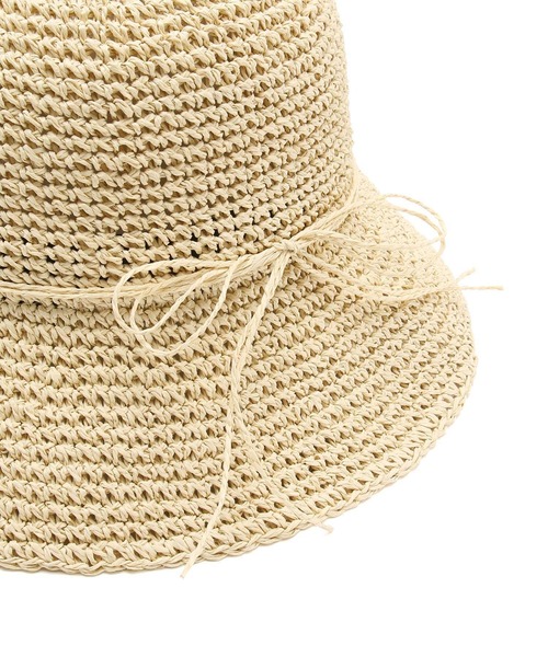 VIS（ビス）の「ナチュラル雑材ハット（ハット・レディース・ベージュ系その他/ダークブラウン/ベージュ・FREE）」の9枚目の写真