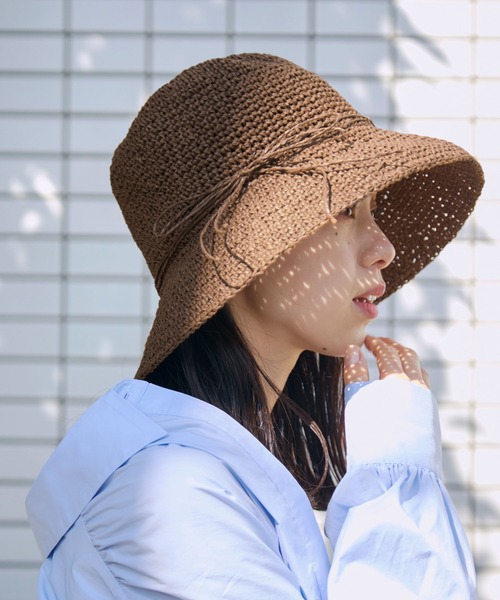 VIS（ビス）の「ナチュラル雑材ハット（ハット・レディース・ベージュ系その他/ダークブラウン/ベージュ・FREE）」の22枚目の写真