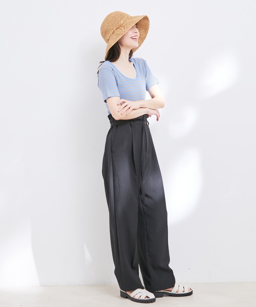 VIS（ビス）の「ナチュラル雑材ハット（ハット・レディース・ベージュ系その他/ダークブラウン/ベージュ・FREE）」の21枚目の写真