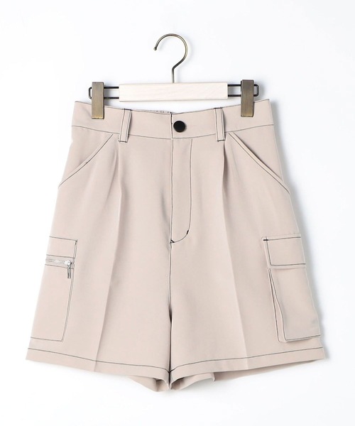 179/WG(イチナナキュウダブルジー)の「マルチポケットカーゴショートパンツ(カーゴパンツ・レディース・グリーン/オフホワイト/ブラック・MEDIUM)」の17枚目の写真