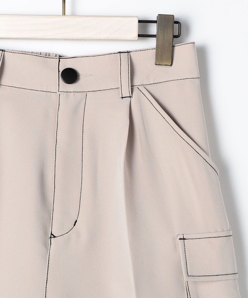 179/WG(イチナナキュウダブルジー)の「マルチポケットカーゴショートパンツ(カーゴパンツ・レディース・グリーン/オフホワイト/ブラック・MEDIUM)」の22枚目の写真