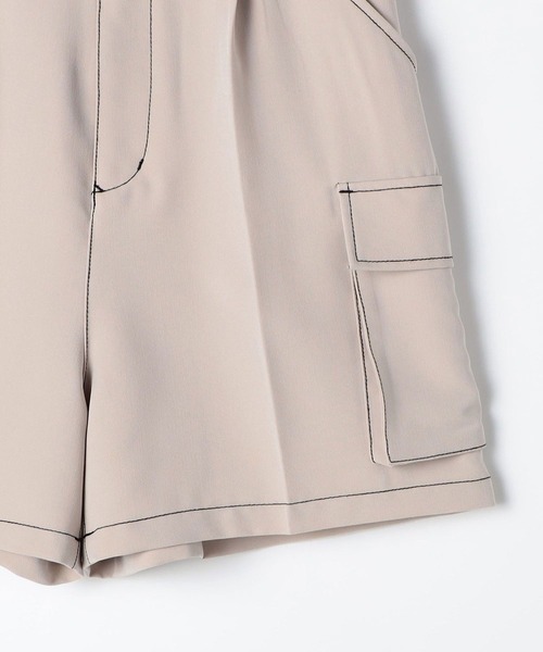 179/WG(イチナナキュウダブルジー)の「マルチポケットカーゴショートパンツ(カーゴパンツ・レディース・グリーン/オフホワイト/ブラック・MEDIUM)」の18枚目の写真