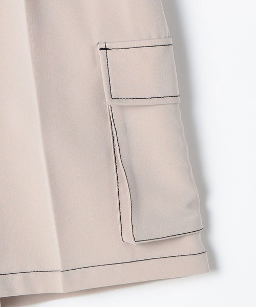 179/WG(イチナナキュウダブルジー)の「マルチポケットカーゴショートパンツ(カーゴパンツ・レディース・グリーン/オフホワイト/ブラック・MEDIUM)」の9枚目の写真