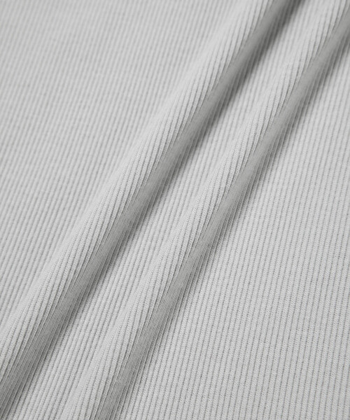 VIS（ビス）の「【洗える】レースカット細リブキャミソール（キャミソール・レディース・ホワイト/ブラック/グレー・FREE）」の4枚目の写真