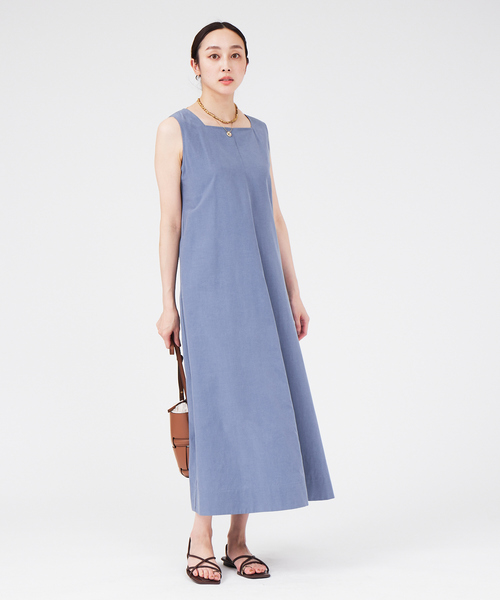 qualite(カリテ)の「【4WAY】レイヤードフレワンピース(ワンピース・レディース・チャコールグレー/ブルー・フリー)」の17枚目の写真